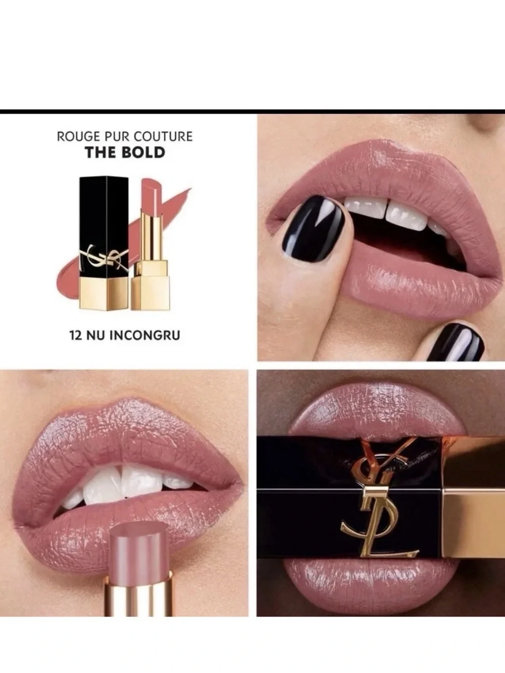 YSL Beauté Gift Set Bundle Rouge Pur Couture The Bold Lipstick & Gift Bag